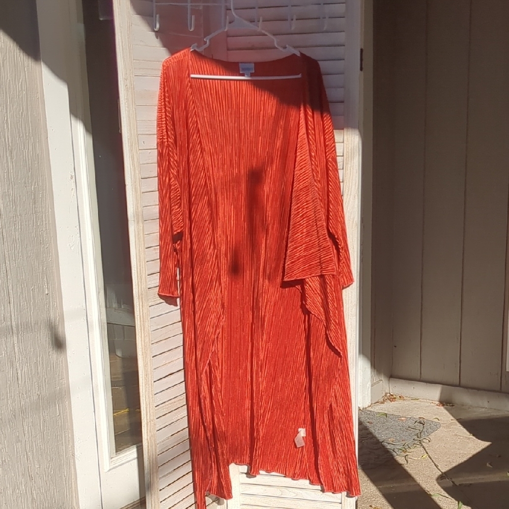 LuLaRoe Terracotta Open Cardigan